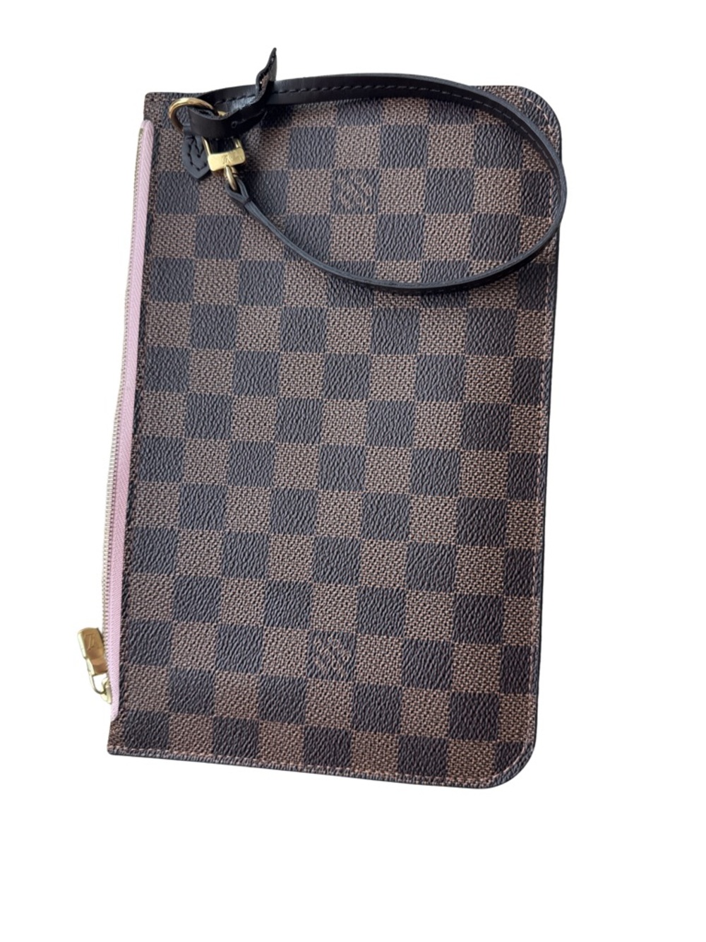 Louis Vuitton Damier Ebine Rose Ballerine Wristlet Pouch, EXCELLENT condition